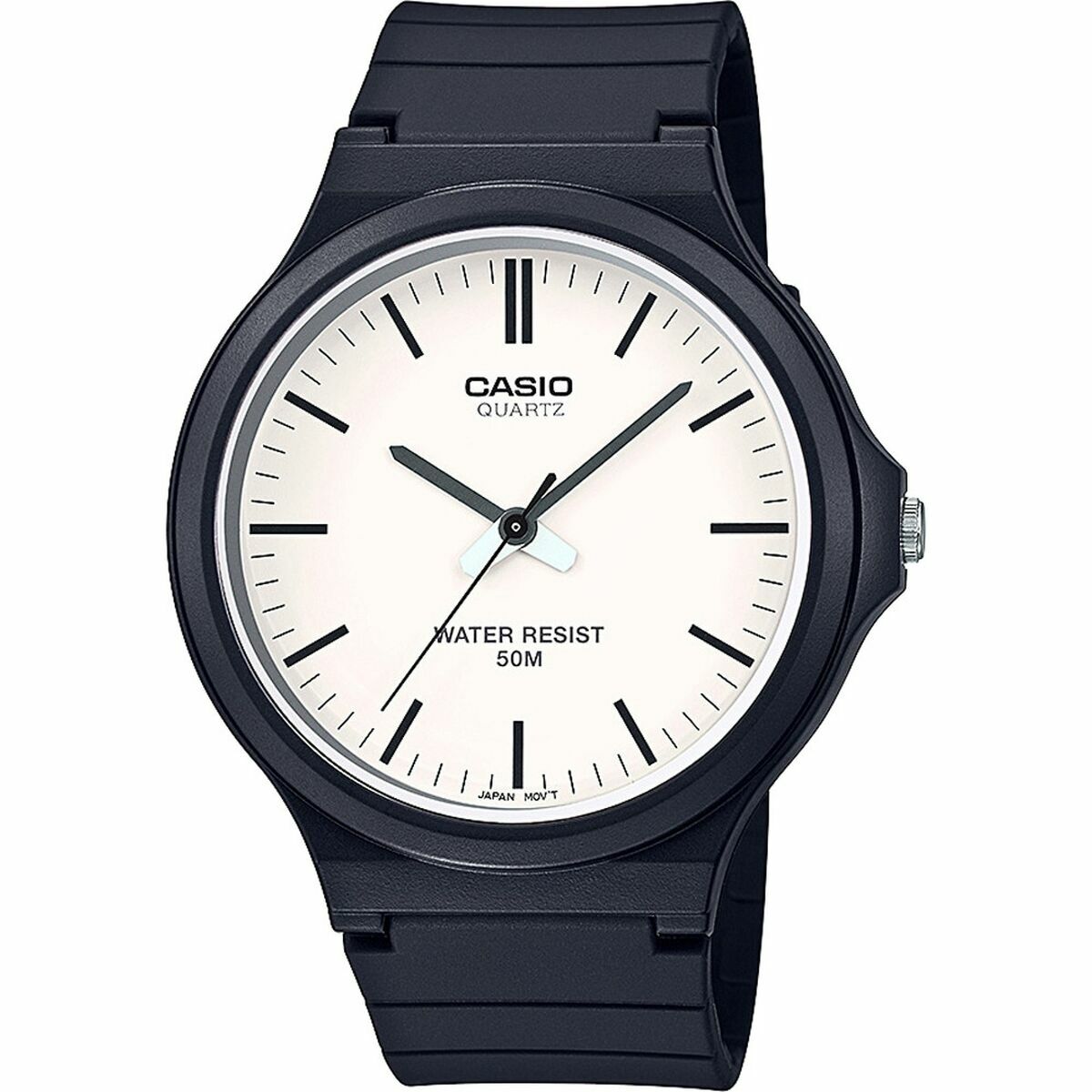 Ceas Bărbați Casio MW-240-7EVEF Alb Negru