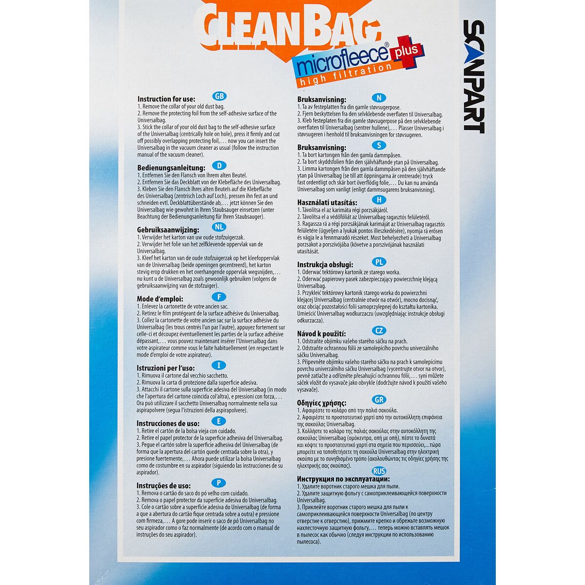 Sac de Schimb pentru Aspirator Scanpart M 000 UNI 01