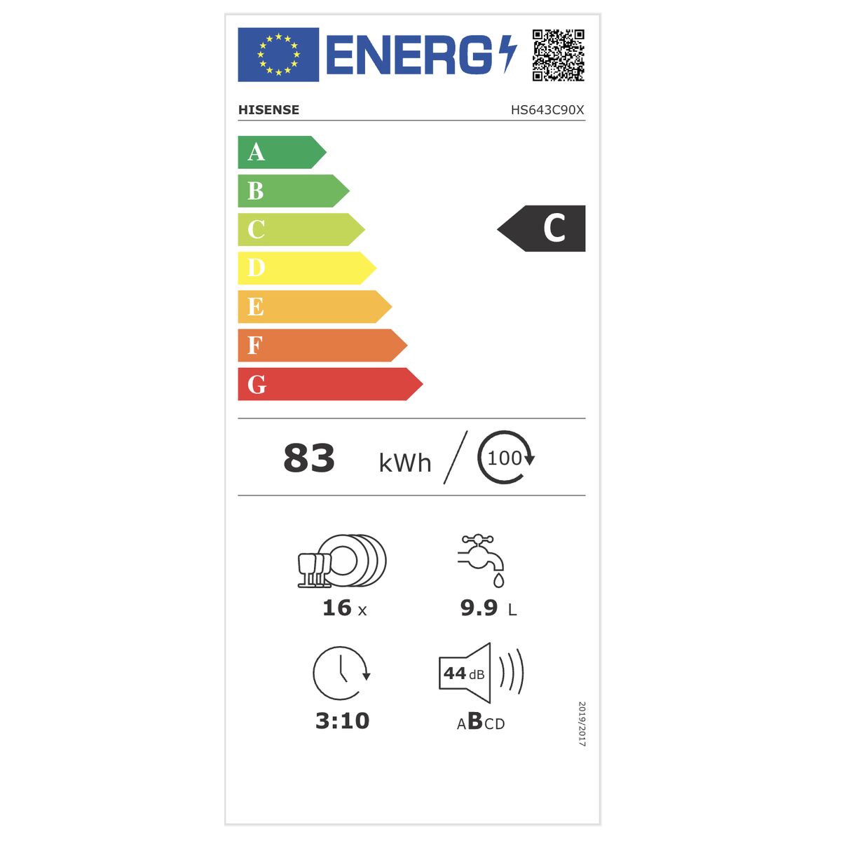 Maşină de spălat vase Hisense HS643C90X Argintiu