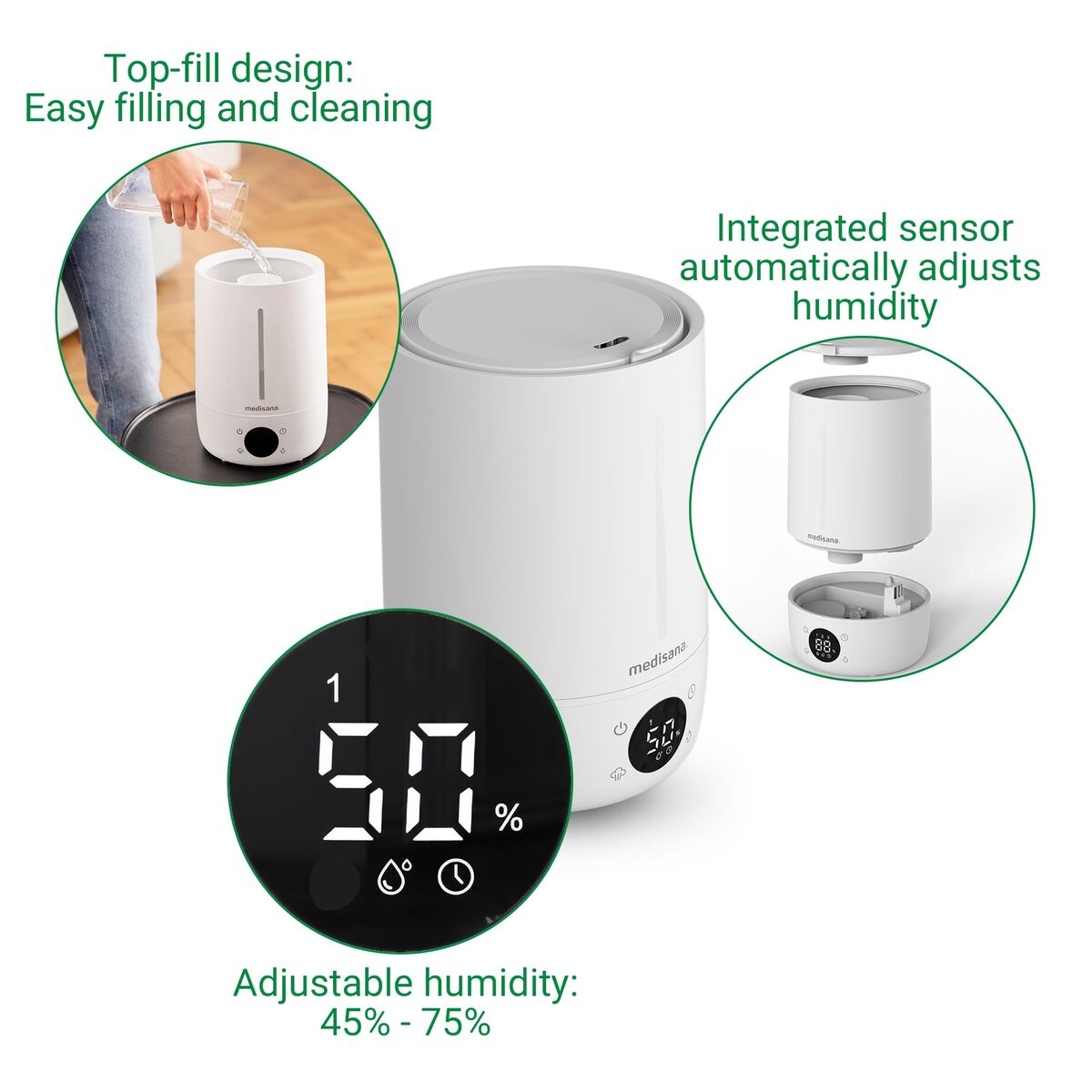 Umidificator Medisana AH663 30 W 4,5 L