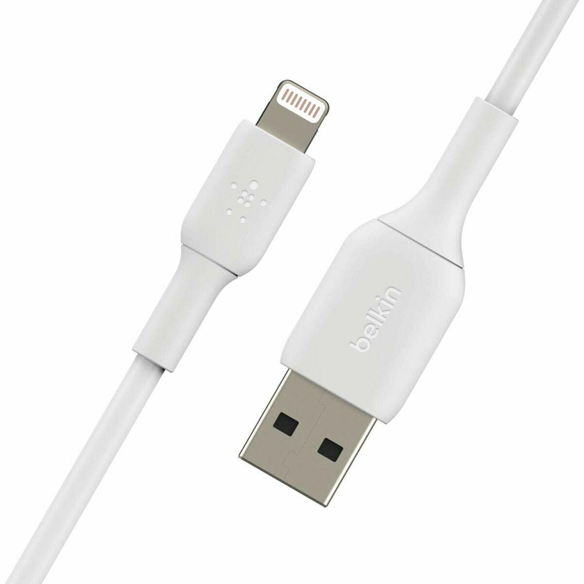 Cablu USB la Lightning Belkin CAA001BT1MWH Alb 1 m