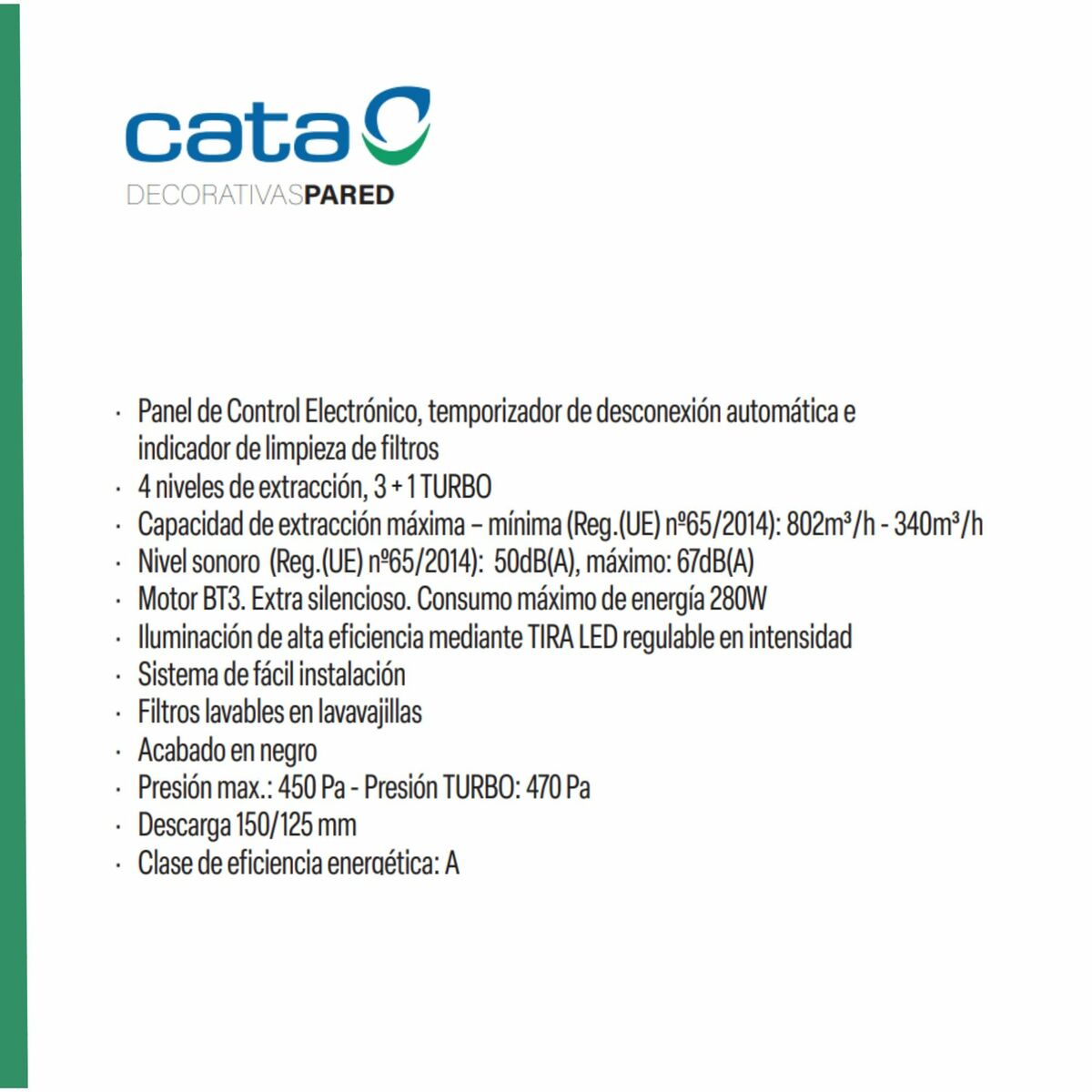 Hotă Convențională Cata SYGMA7010BK