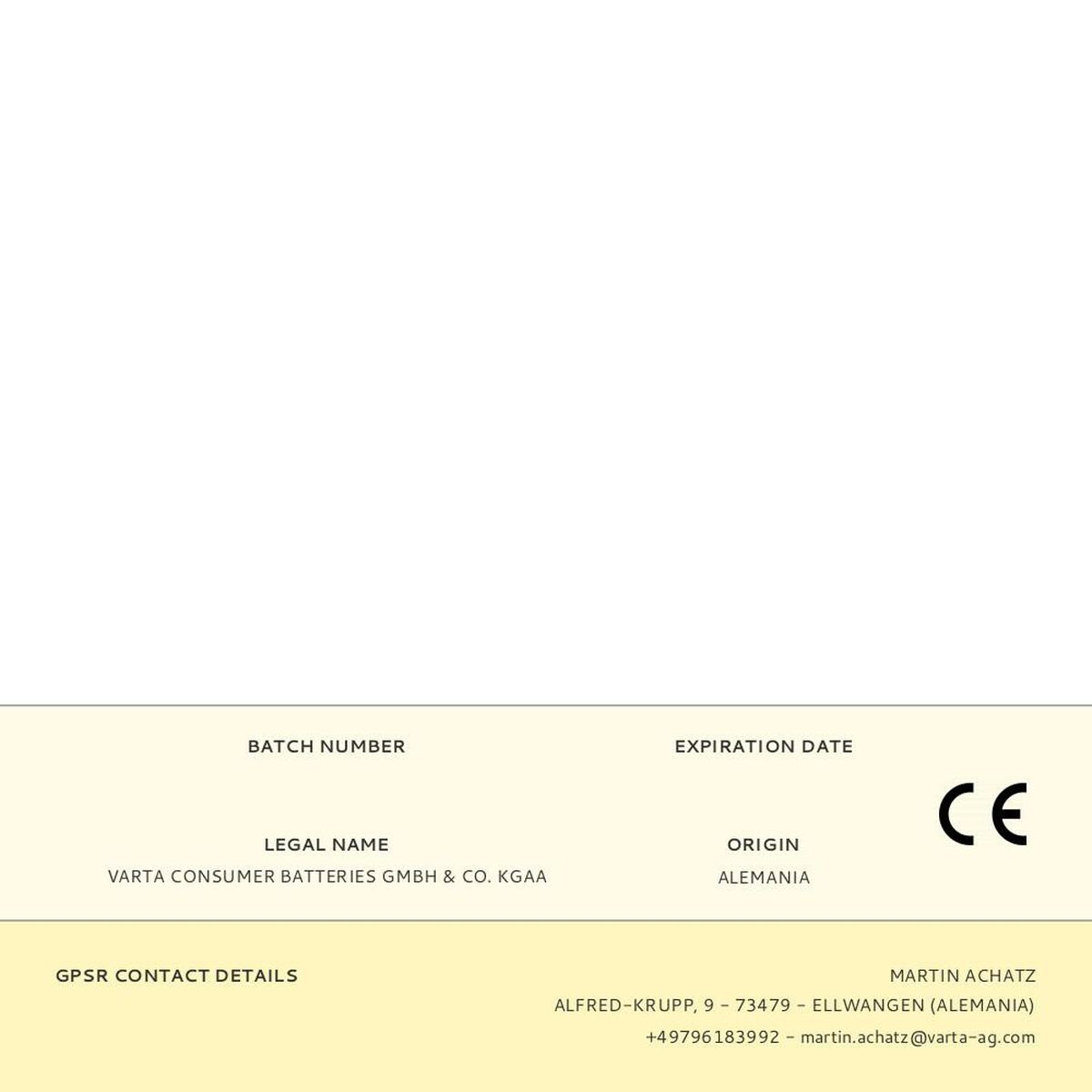 Lanternă Varta 15672101111