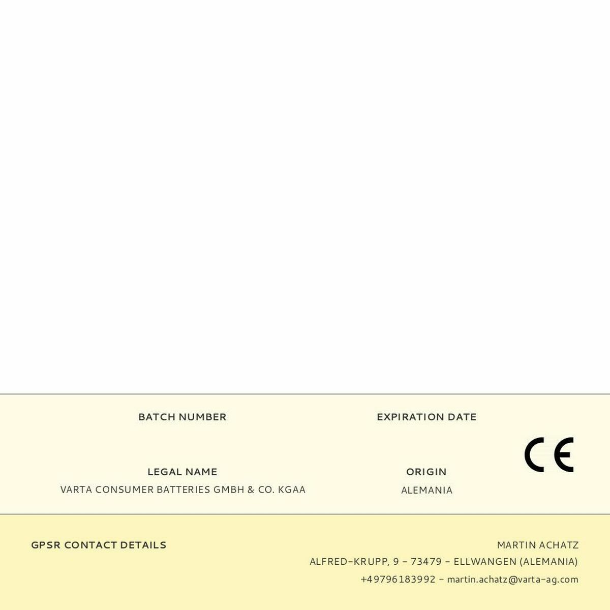 Lanternă Varta 15673101111