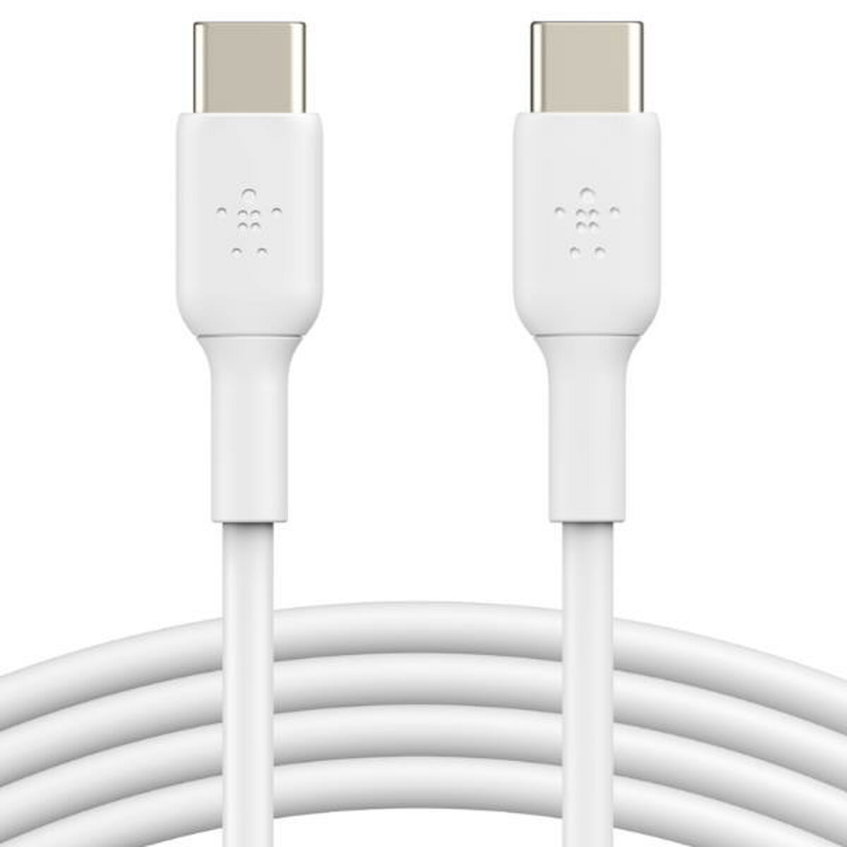 Cablu USB-C la USB-C Belkin CAB003BT2MWH Alb 2 m