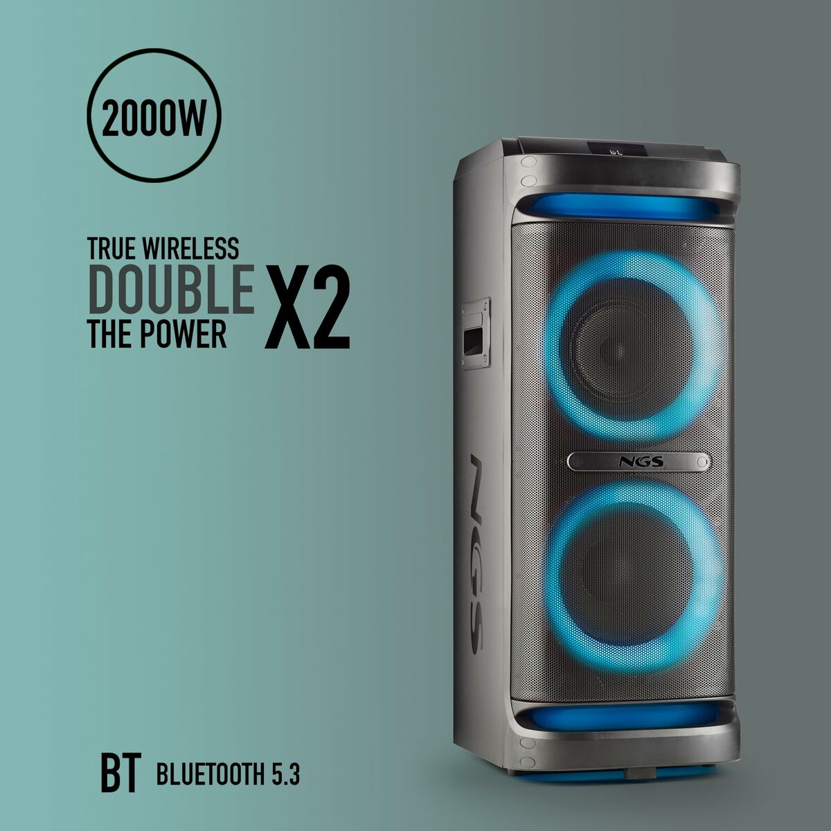 Difuzor Bluetooth Portabil NGS WILDSPACE2 Negru