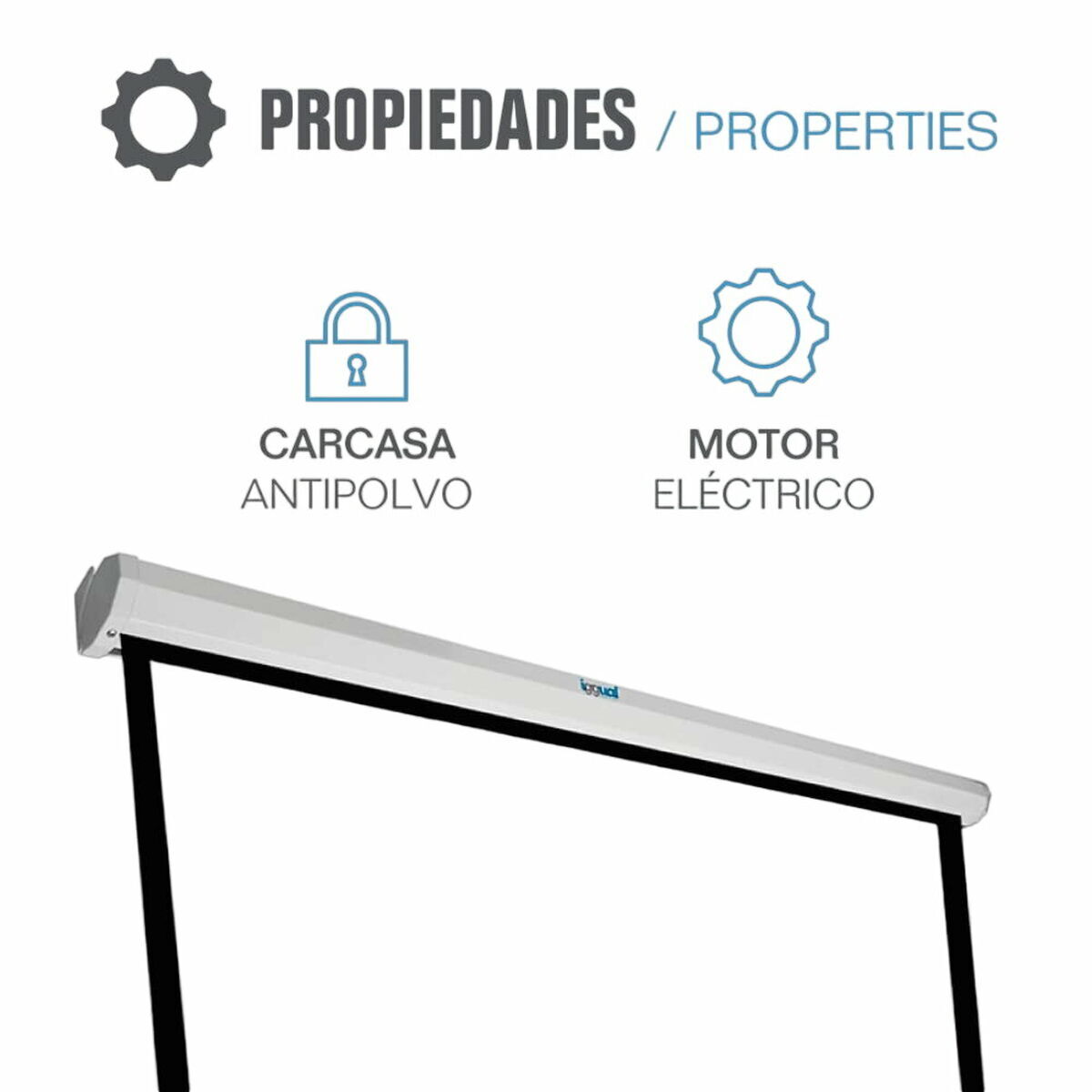 Ecran Electric Panoramic iggual PSIPS184 84"