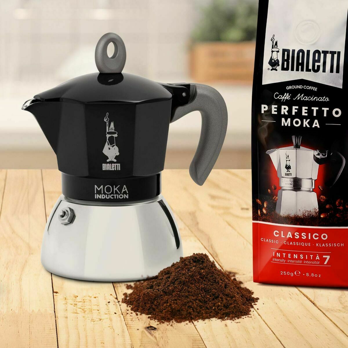 Cafetieră Italiană Bialetti 0006936/NP Negru Gri Metal Aluminiu