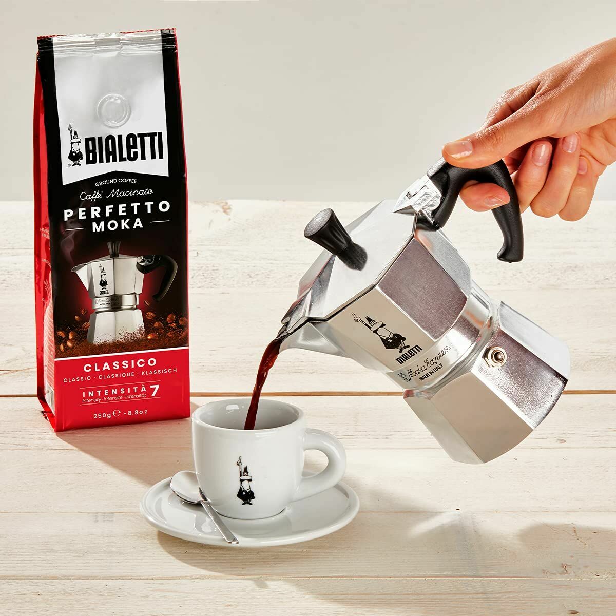 Cafetieră Italiană Bialetti 0001165/X4 Argintiu Metal Oțel inoxidabil Aluminiu 1 L