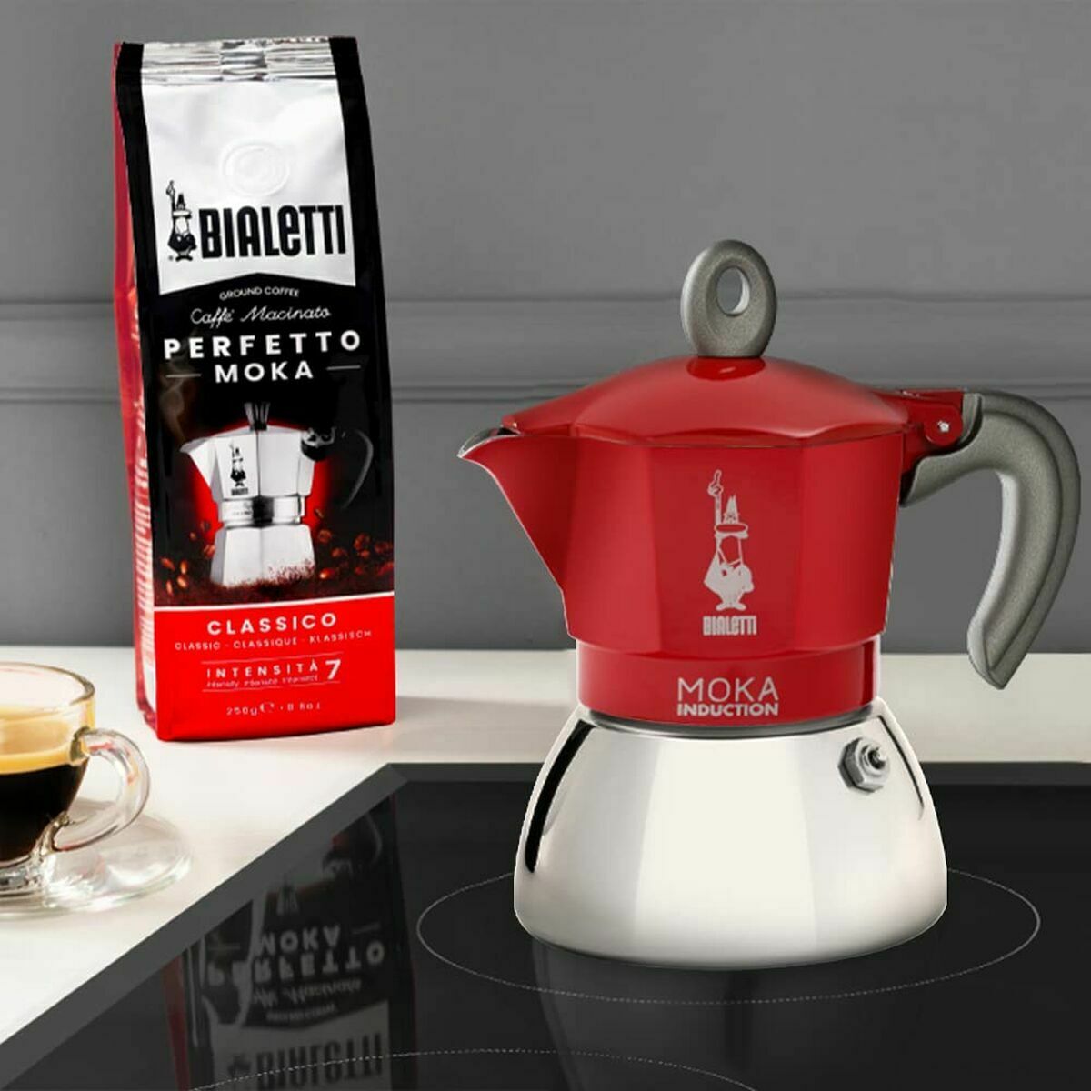 Cafetieră Italiană Bialetti 0006944/NP Roșu Metal Aluminiu 150 ml