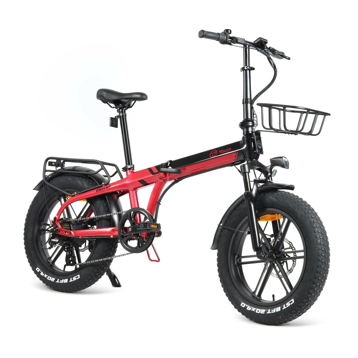 Bicicletă Electrică Youin BK1650R DALLAS Negru Roșu 250 W 20"