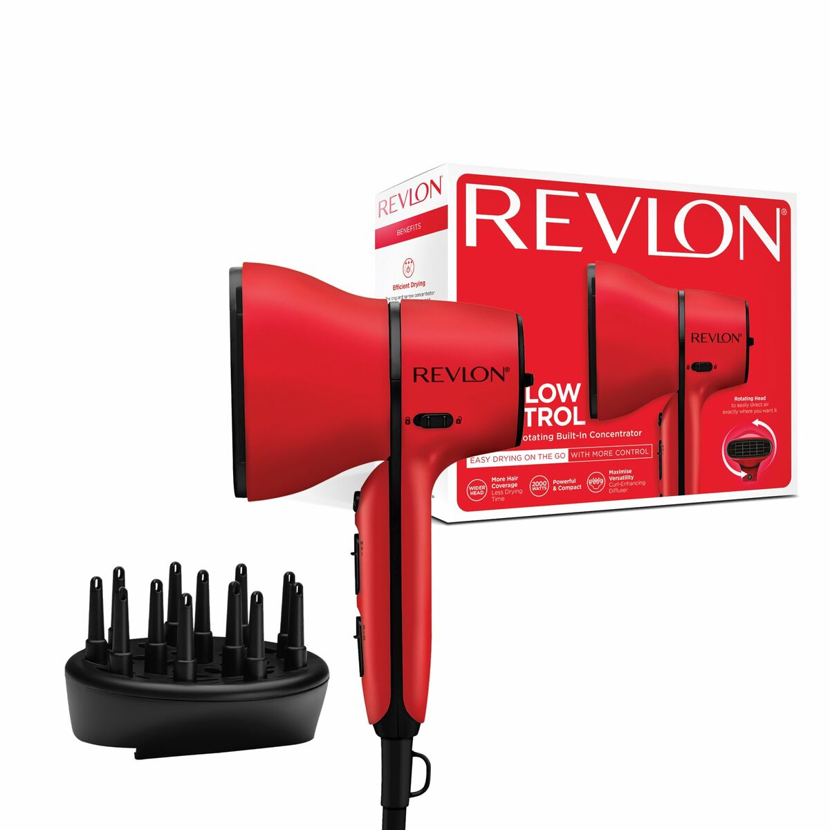 Uscător de Păr Revlon RVDR5320E Roșu 2000 W