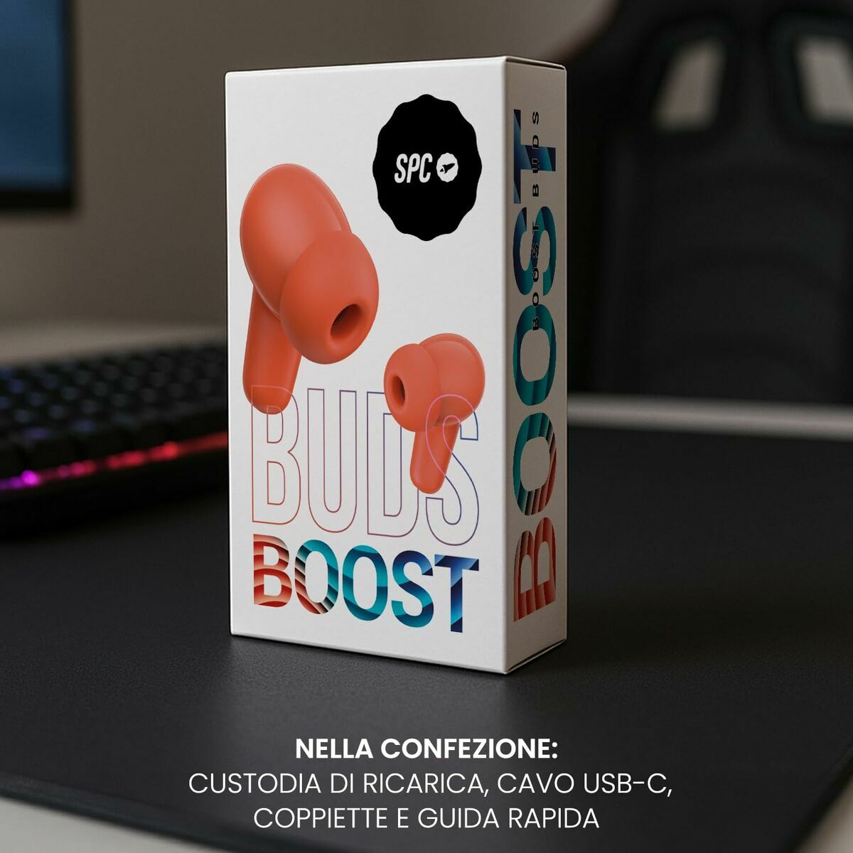 Căști SPC SPC 4630P BOOST BUDS IMPOSTER Roșu