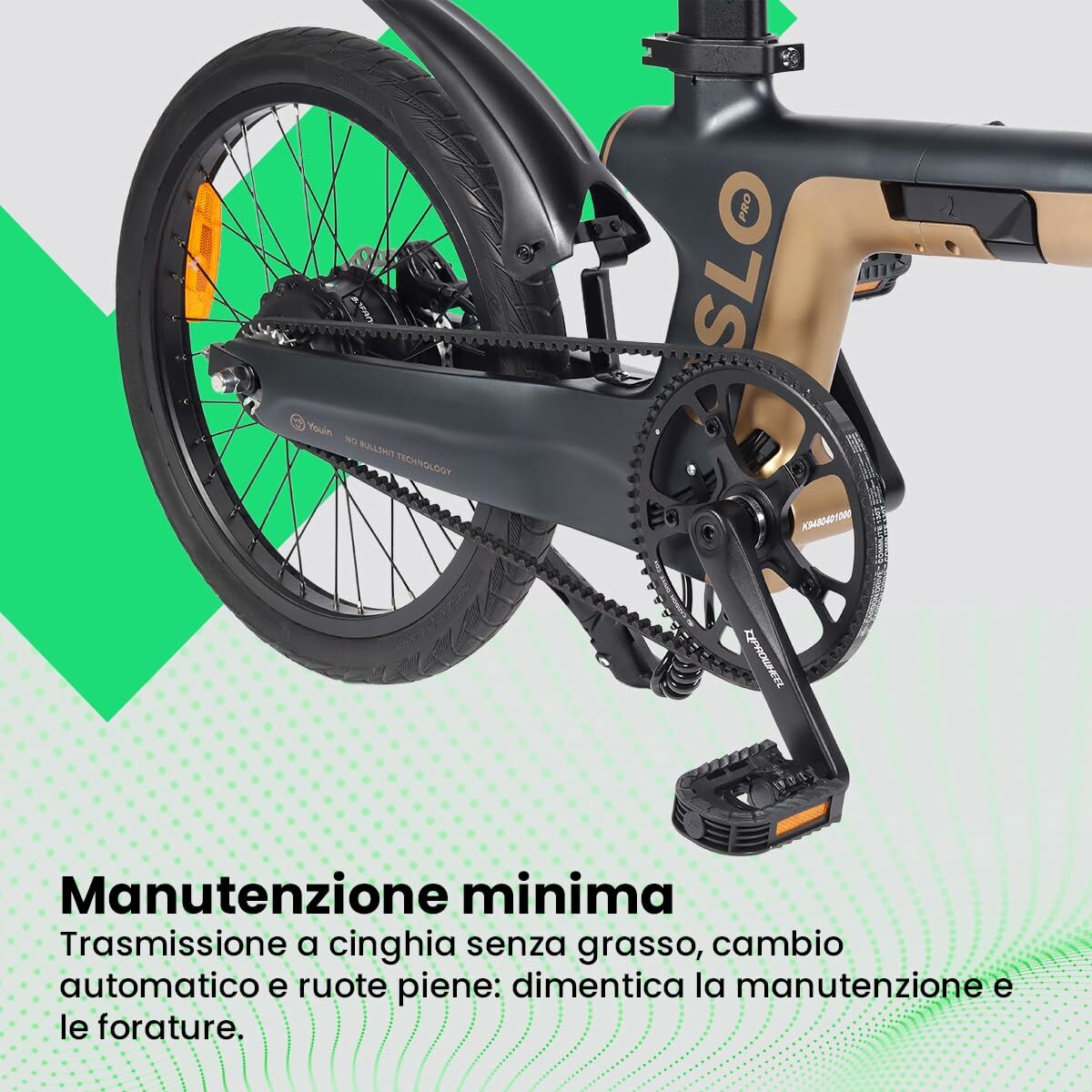 Bicicletă Electrică Youin BK1950 OSLO PRO Negru Auriu*