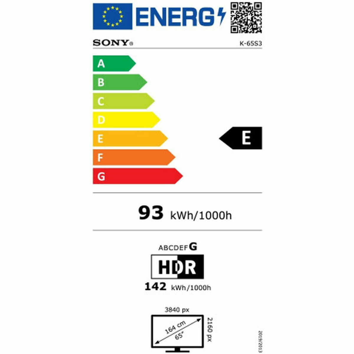 Smart TV Sony K65S35B 65" 4K Ultra HD LED WiFi Miracast DVB-T2