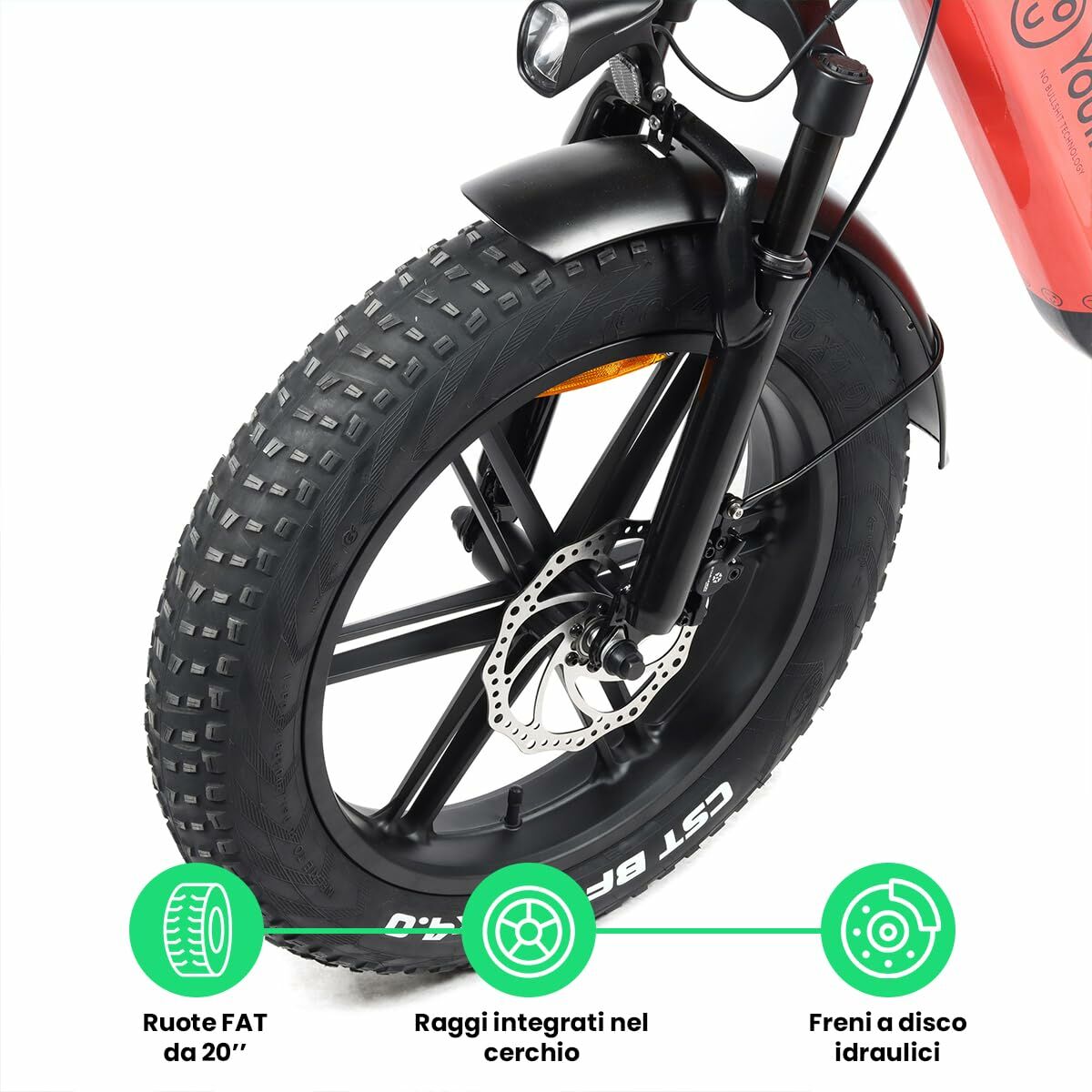Bicicletă Electrică Youin BK1716 LUXOR II Coral 250 W