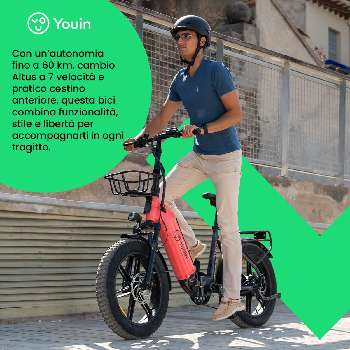 Bicicletă Electrică Youin BK1716 LUXOR II Coral 250 W