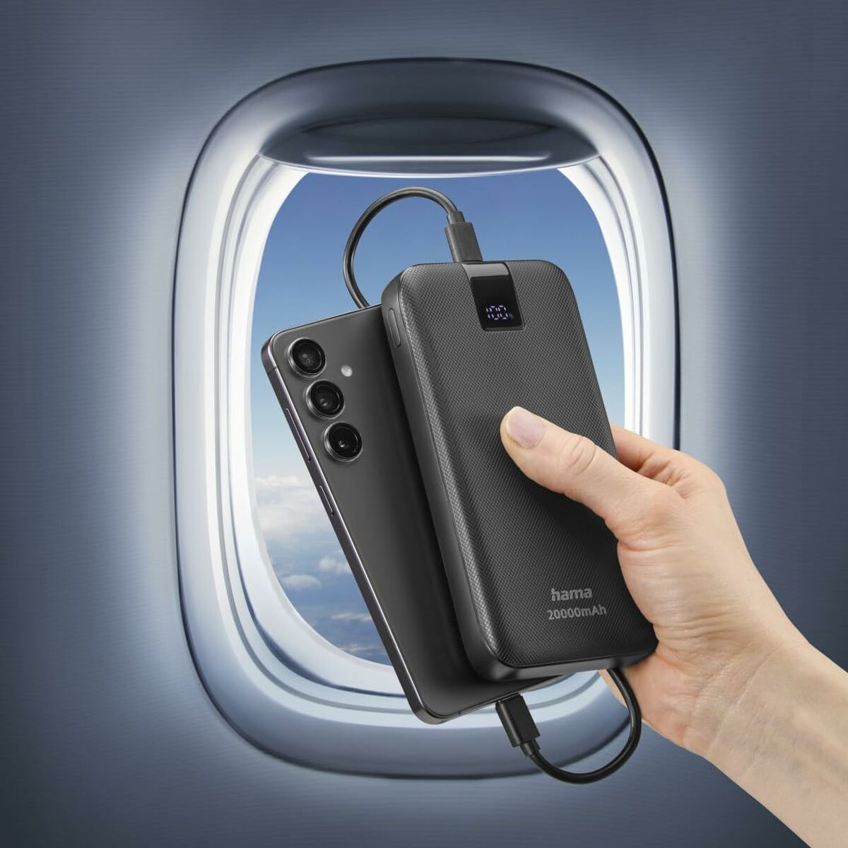 Baterie pentru laptop Hama 00201719 Antracit 20000 mAh