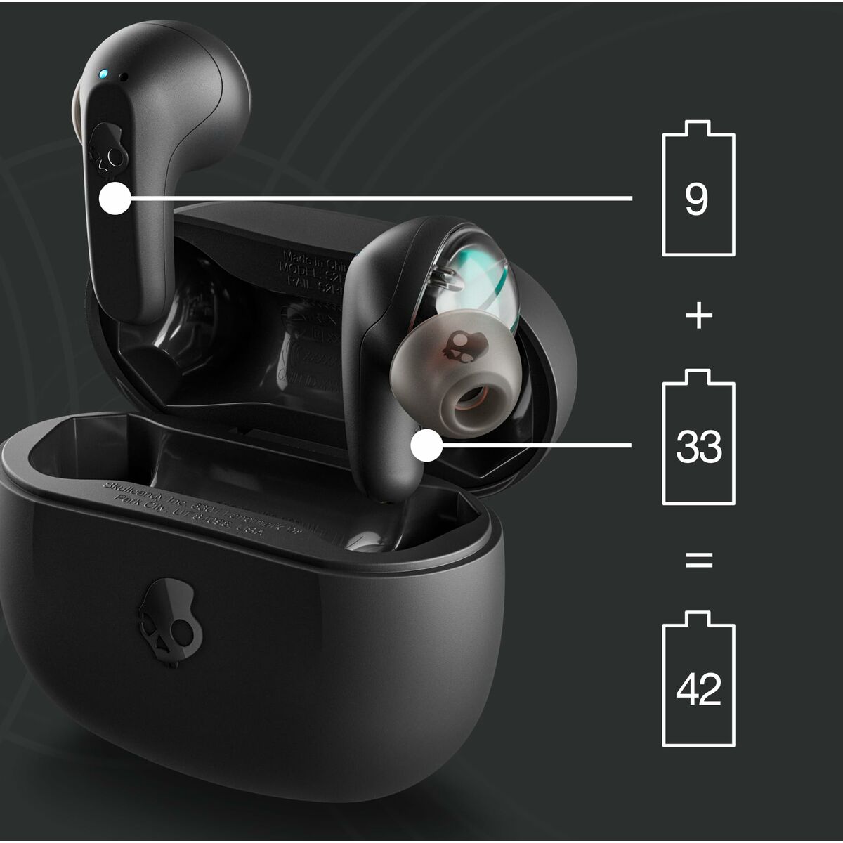 Căști in Ear Bluetooth Skullcandy S2RLW-Q740 Negru