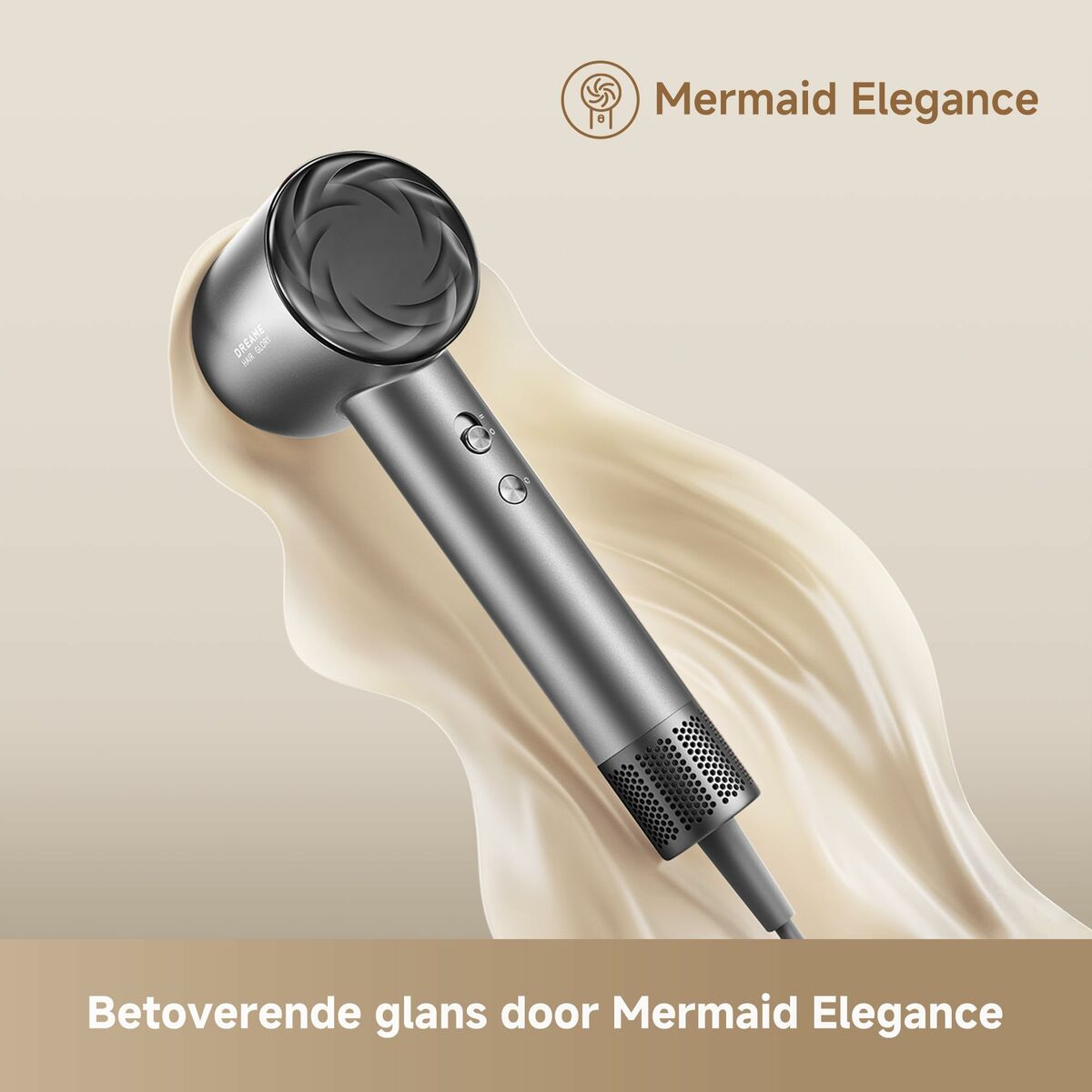 Uscător de Păr Dreame Glory Mix 1600 W Negru, Ionic, Protecție Supraîncălzire