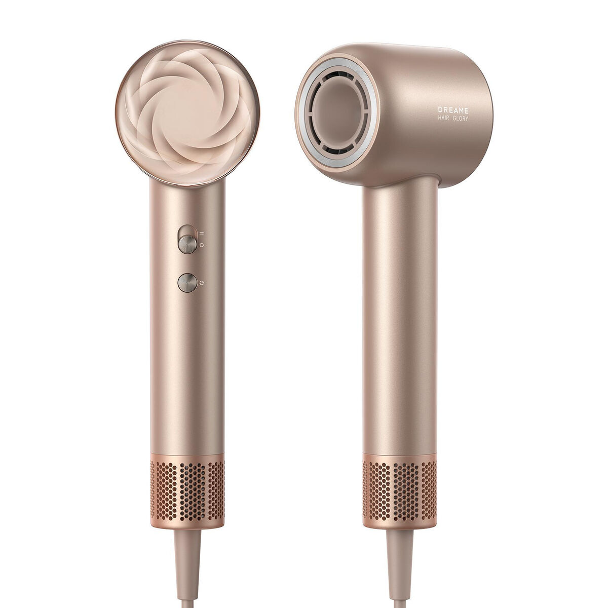 Dreame Uscător de Păr Glory Mix 1600W Ionic, 3 Duze Magnetice, Auriu