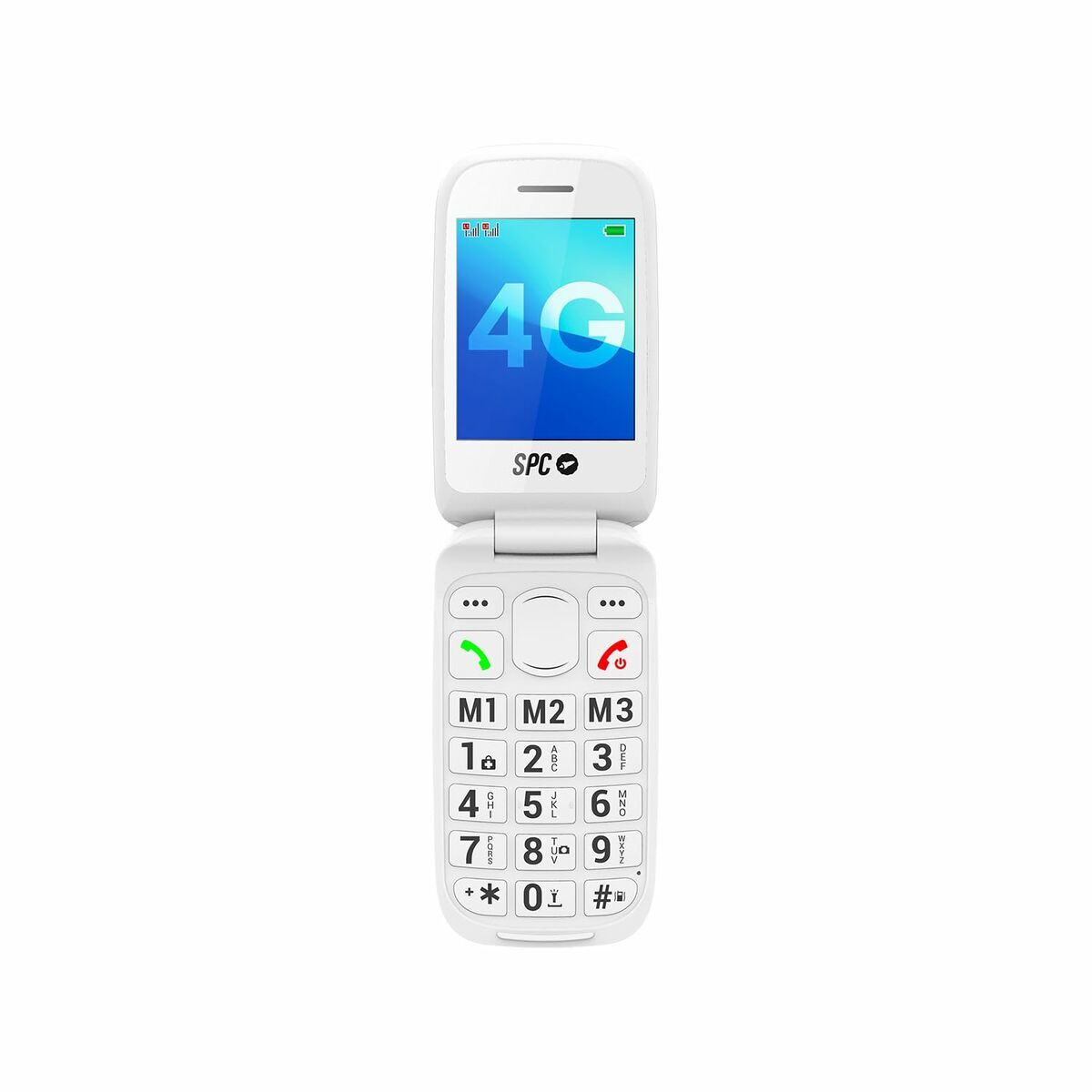 Telefon Mobil pentru Persoane Vârstnice SPC 2337B Alb 128 GB 2,8"