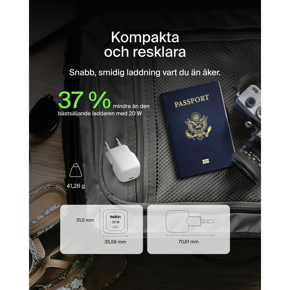 Încărcător de Perete Belkin WCA009KQWH Alb 20 W