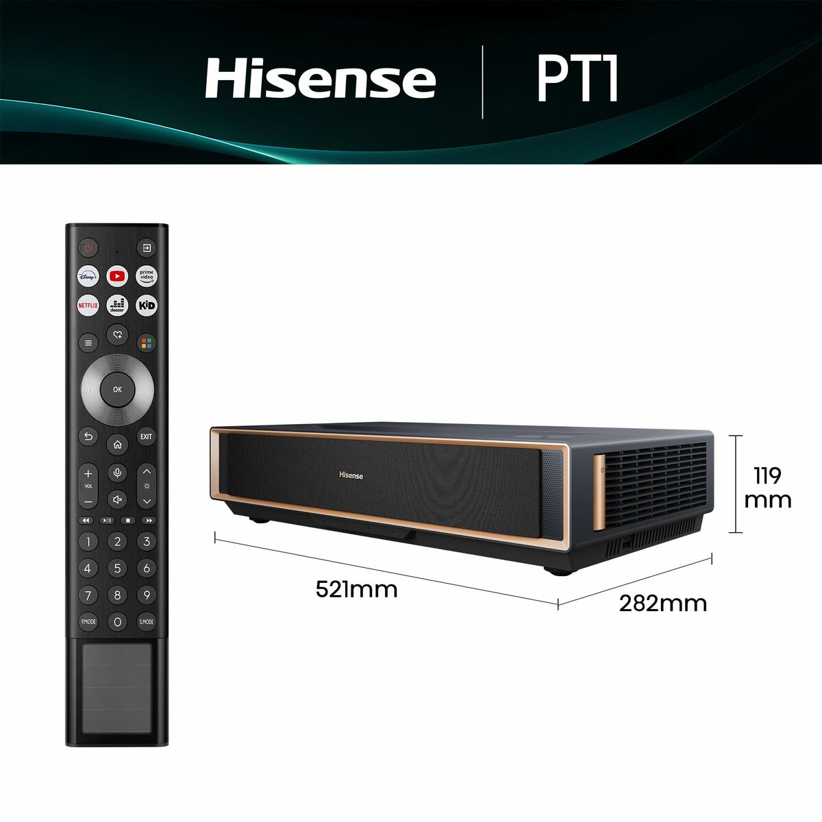 Proiector Hisense PT1 4K Ultra HD 3840 x 2160 px