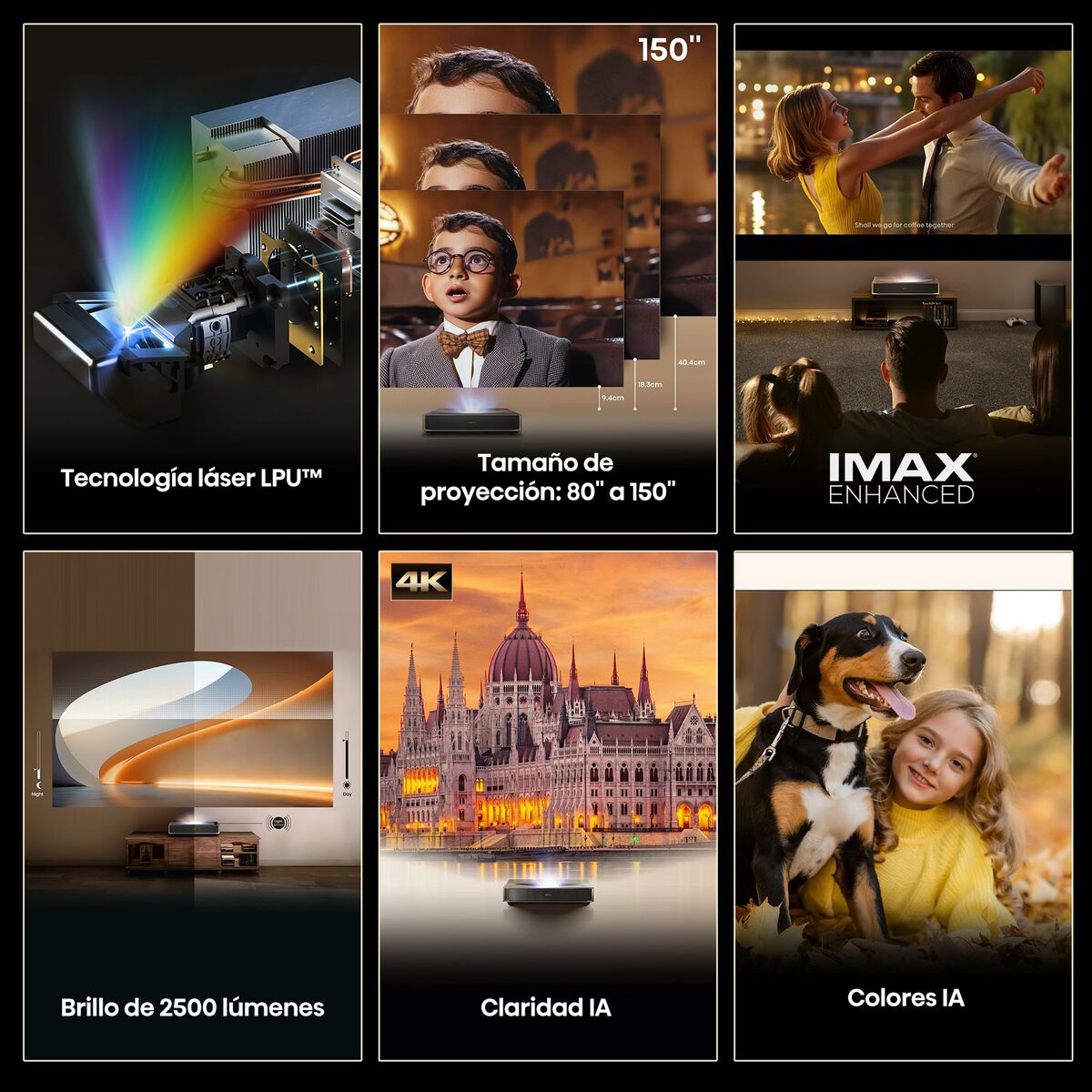 Proiector Hisense PT1 4K Ultra HD 3840 x 2160 px