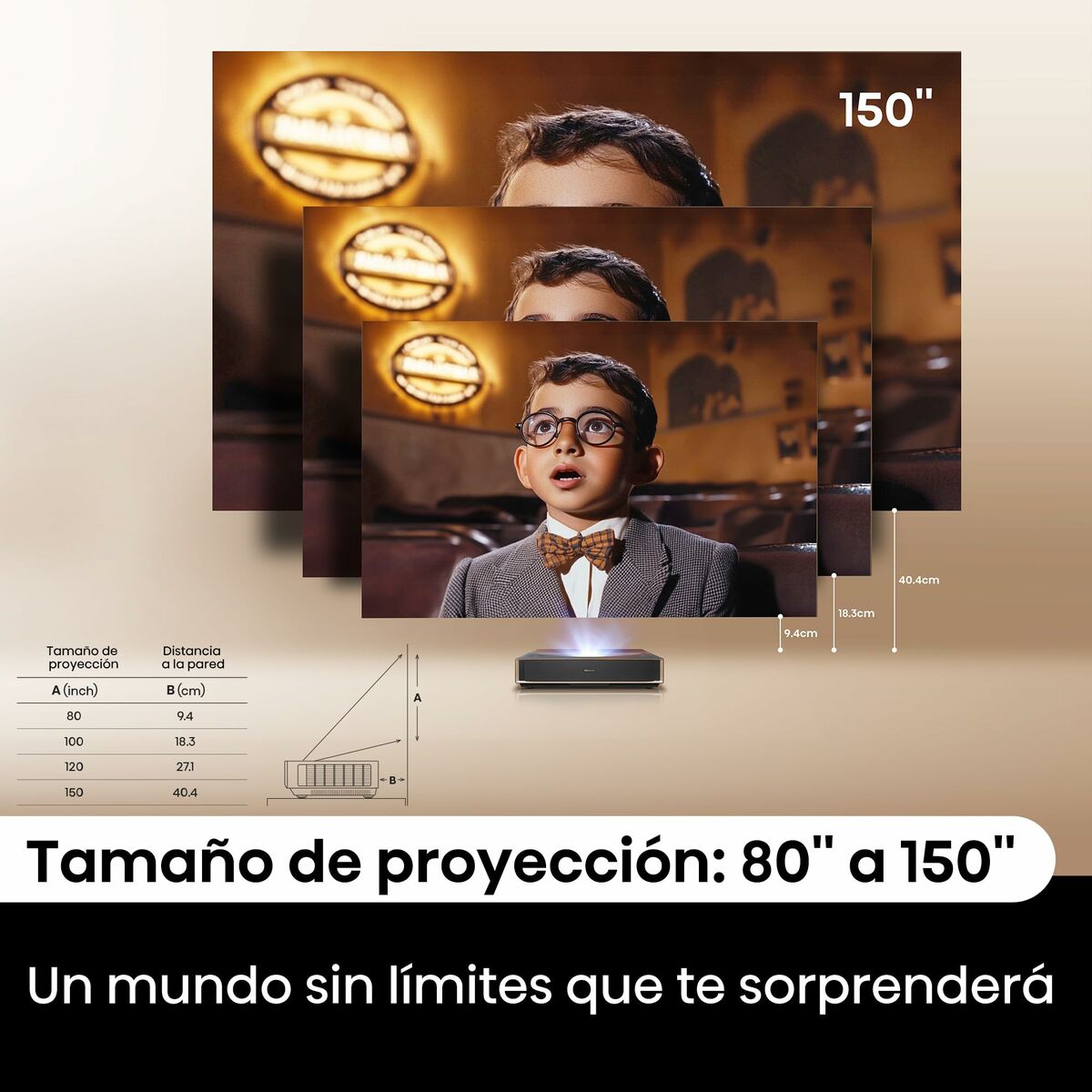 Proiector Hisense PT1 4K Ultra HD 3840 x 2160 px