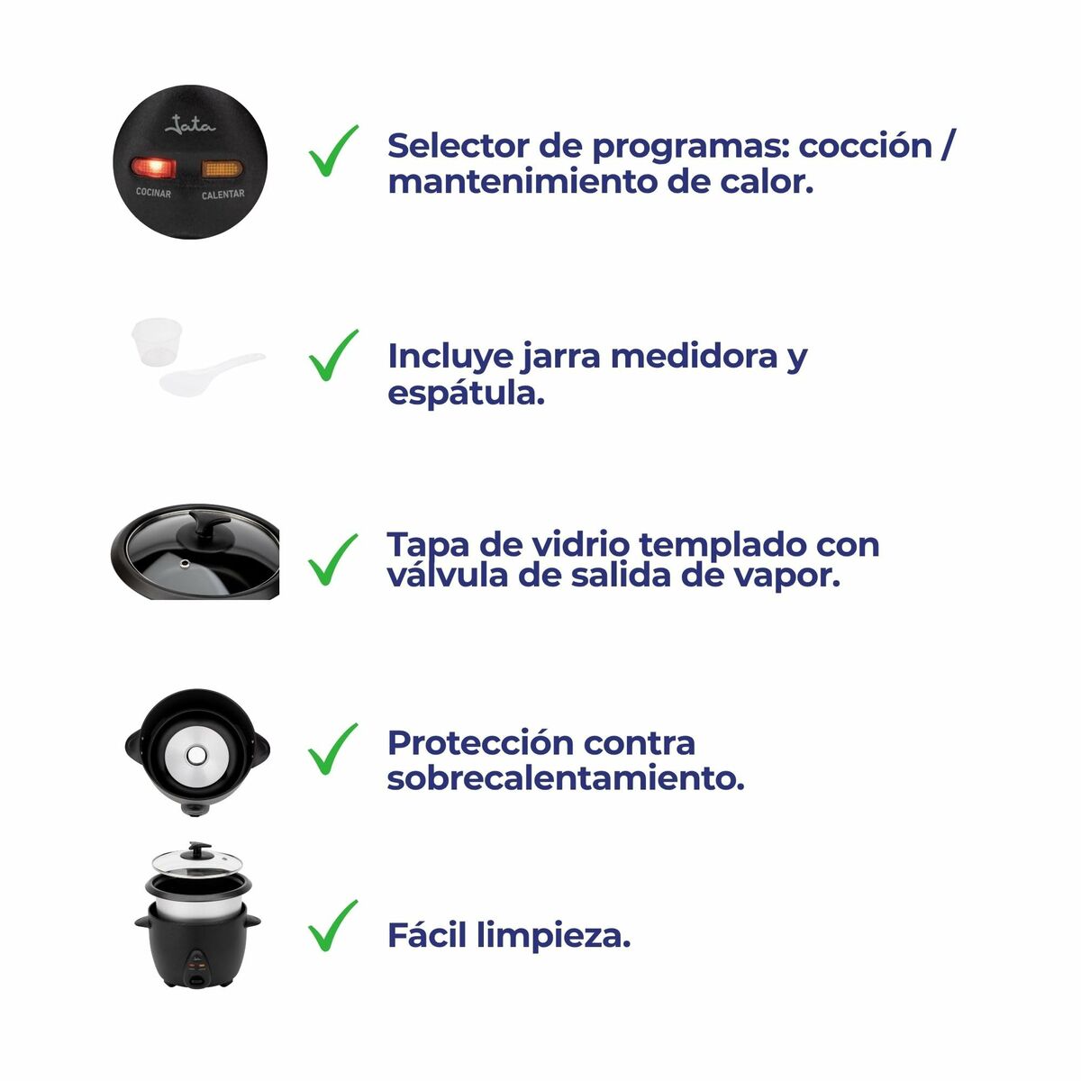 aparatul de gătit orez JATA JEAR2528 1000 W