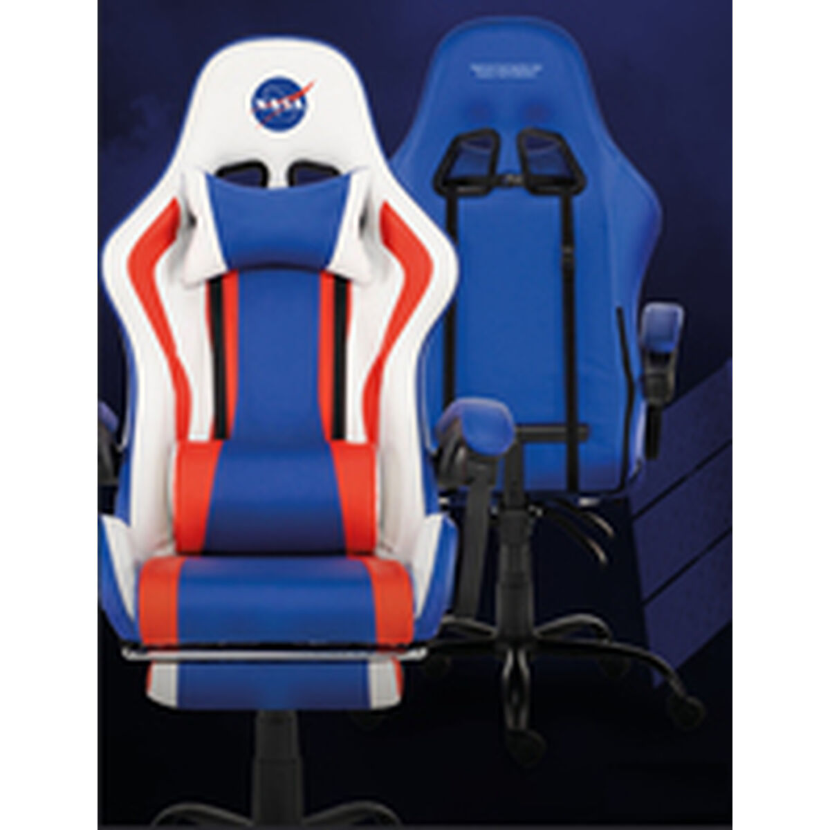 Scaun Gaming NASA DI013-WBR Negru
