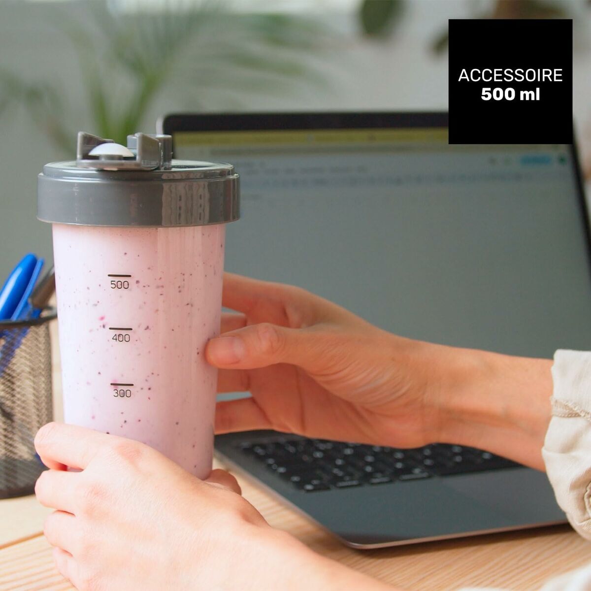 Mixer cu Pahar Taurus 912471000 Alb Negru 1500 W 1,5 L