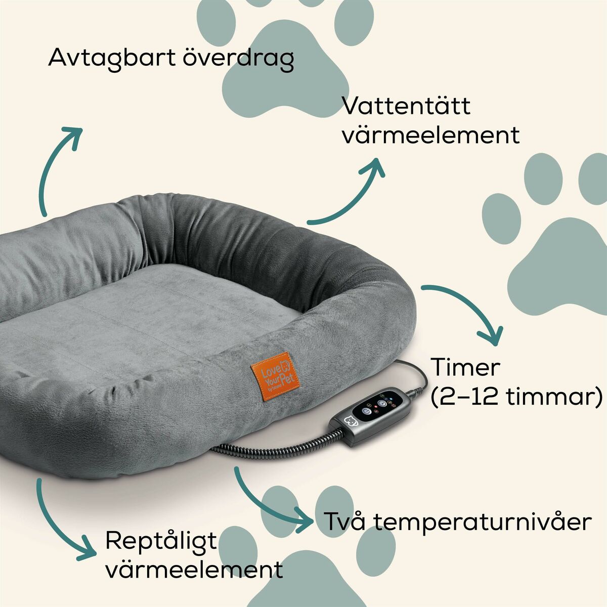 Pat electric pentru animale de companie Beurer PP250 KIRA Gri