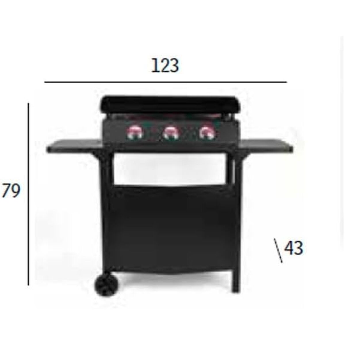 Masă de grătar Vitrokitchen PGT335N