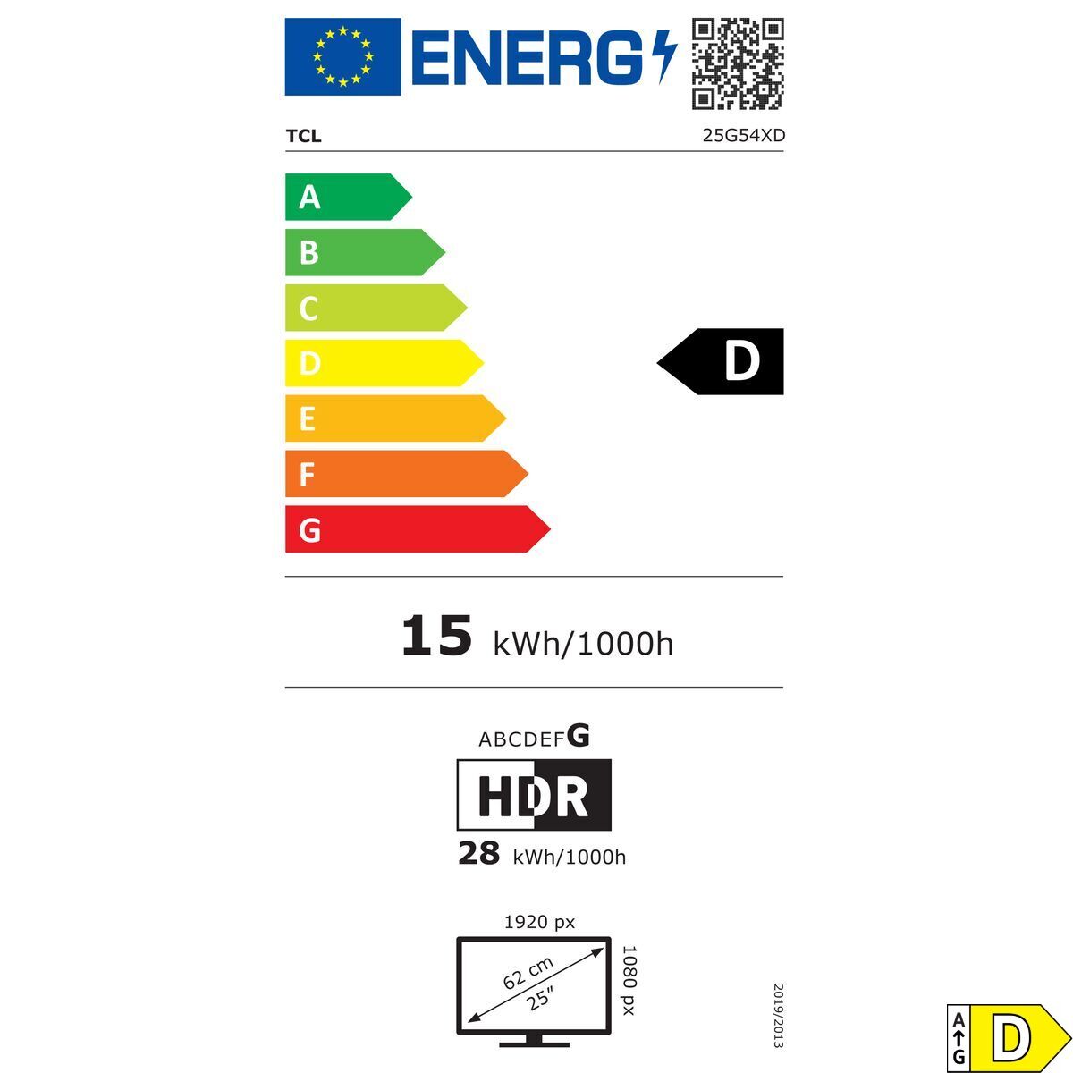 Monitor TCL 25G54 25" Full HD