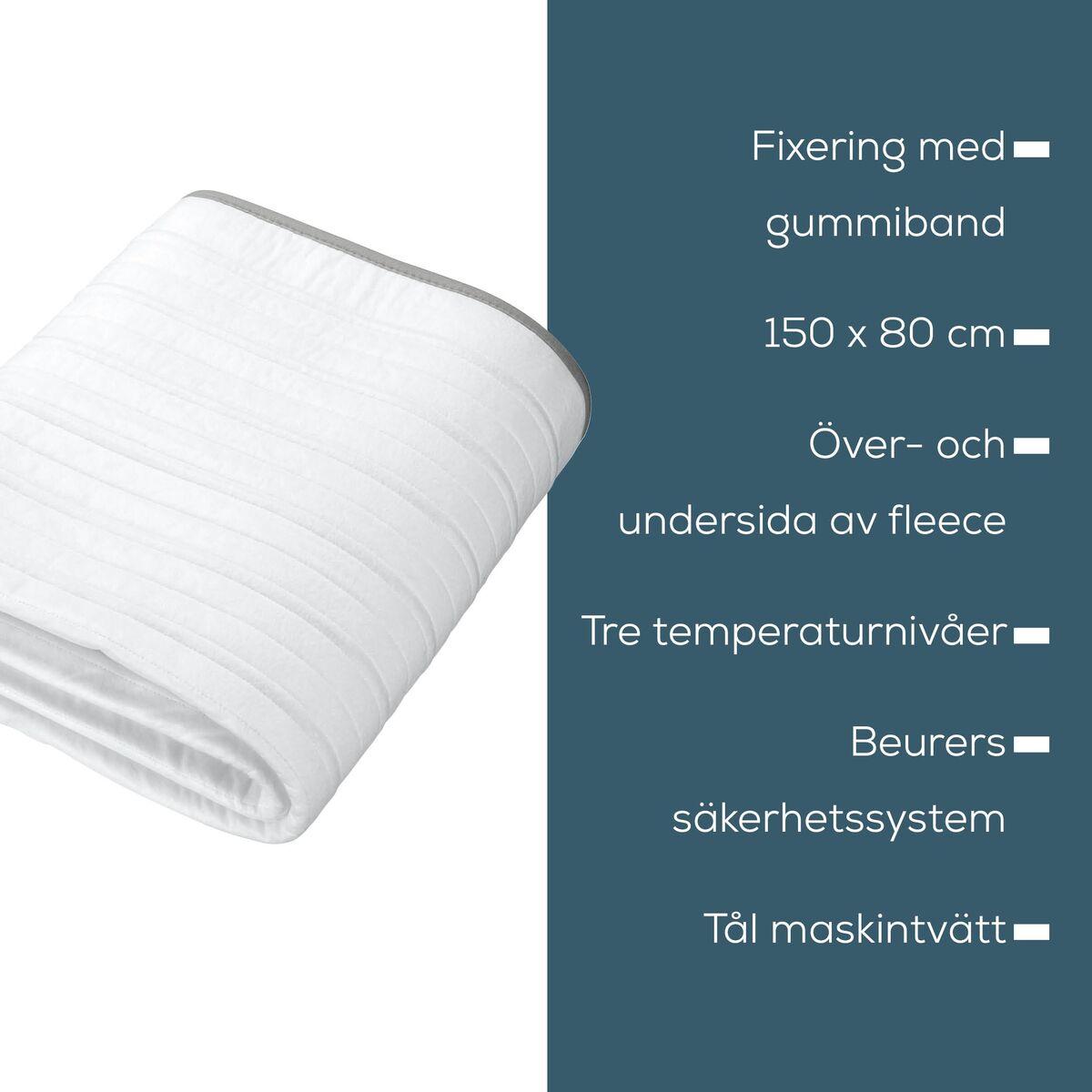 Pătura electrică Beurer TS17 150 x 80 cm Alb Gri 100 % poliester 65 W
