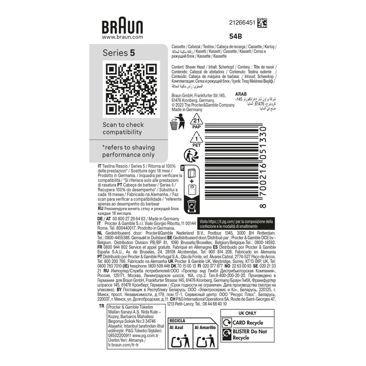 Cap de Schimb Braun 54B