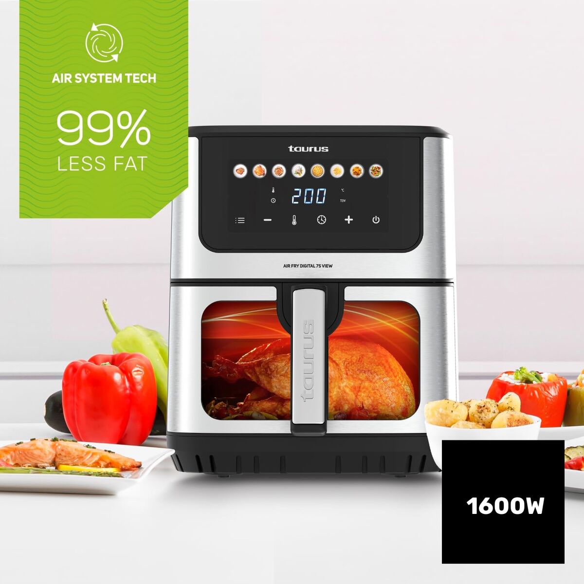 Friteuză cu Aer Taurus 973999000 Negru