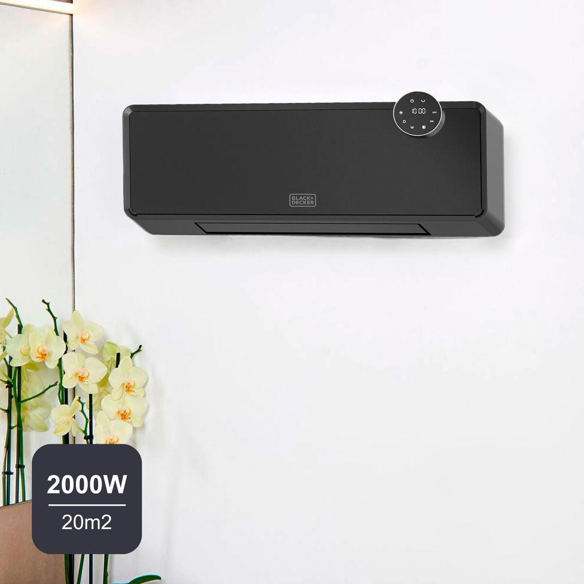 Încălzitor Black & Decker BXWSH2001E Negru 2000 W