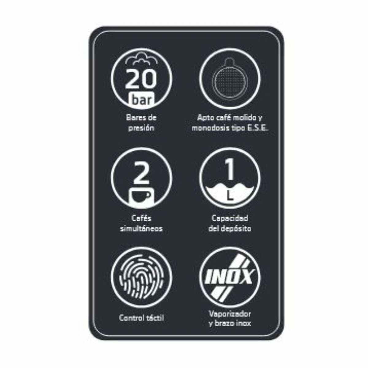 Cafetieră Express cu Braț Orbegozo 18309 Negru 950 W 20 bar 1 L