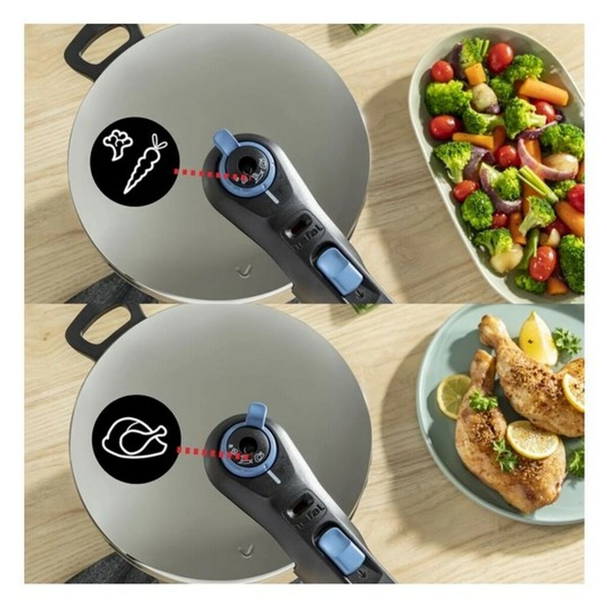 Oală sub Presiune Tefal P2584301 Oțel inoxidabil 6 L