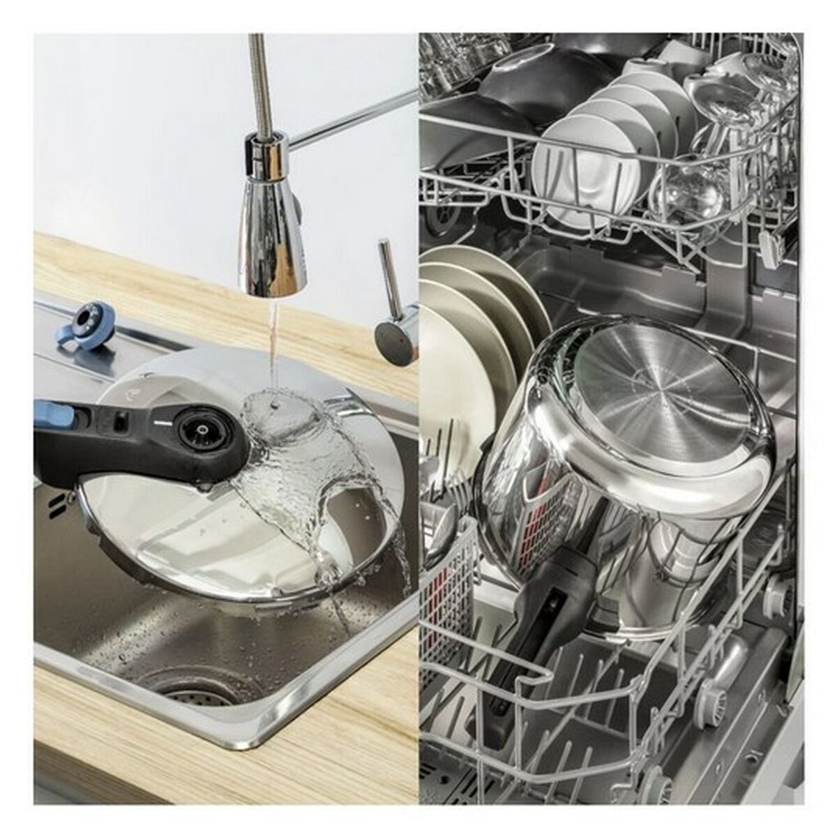 Oală sub Presiune Tefal P2584301 Oțel inoxidabil 6 L