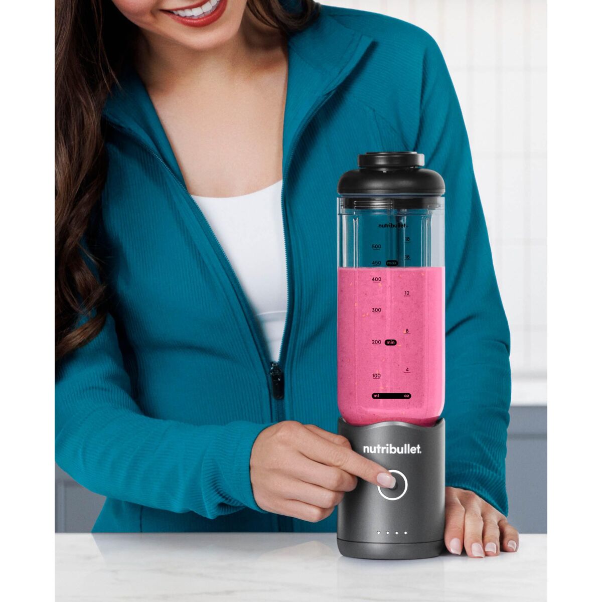 Mixer cu Pahar Nutribullet NBP013GM Gri 600 ml