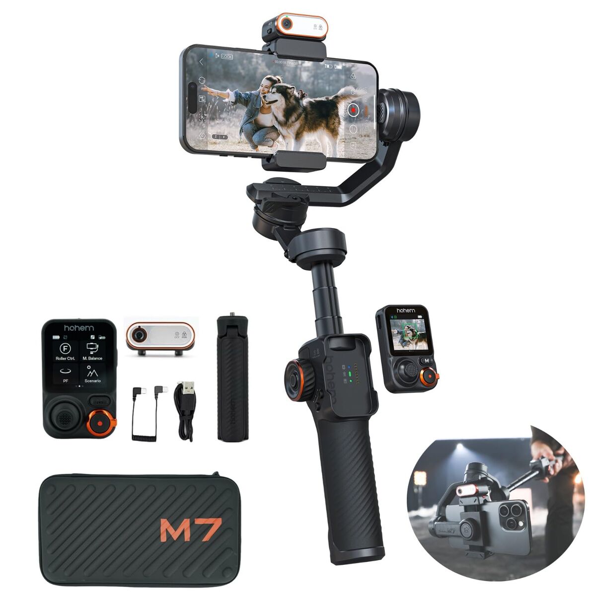 Stabilizator de Cameră pentru Smartphone Hohem HPG-M7