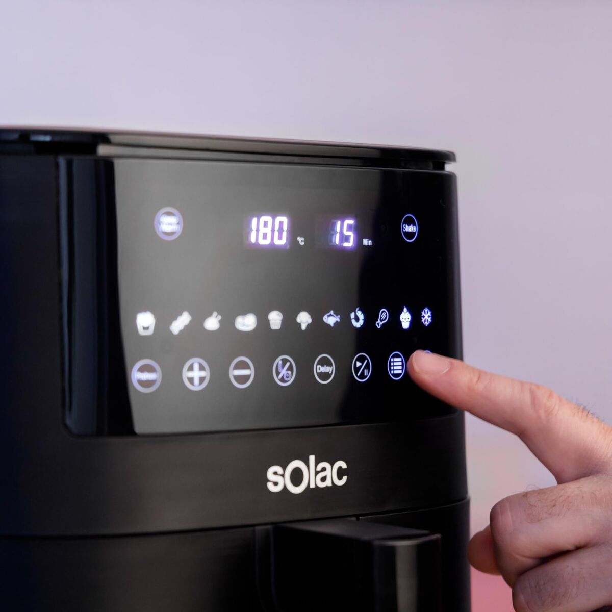 Friteuză cu Aer Solac FA1521 Negru 1650 W 7 L