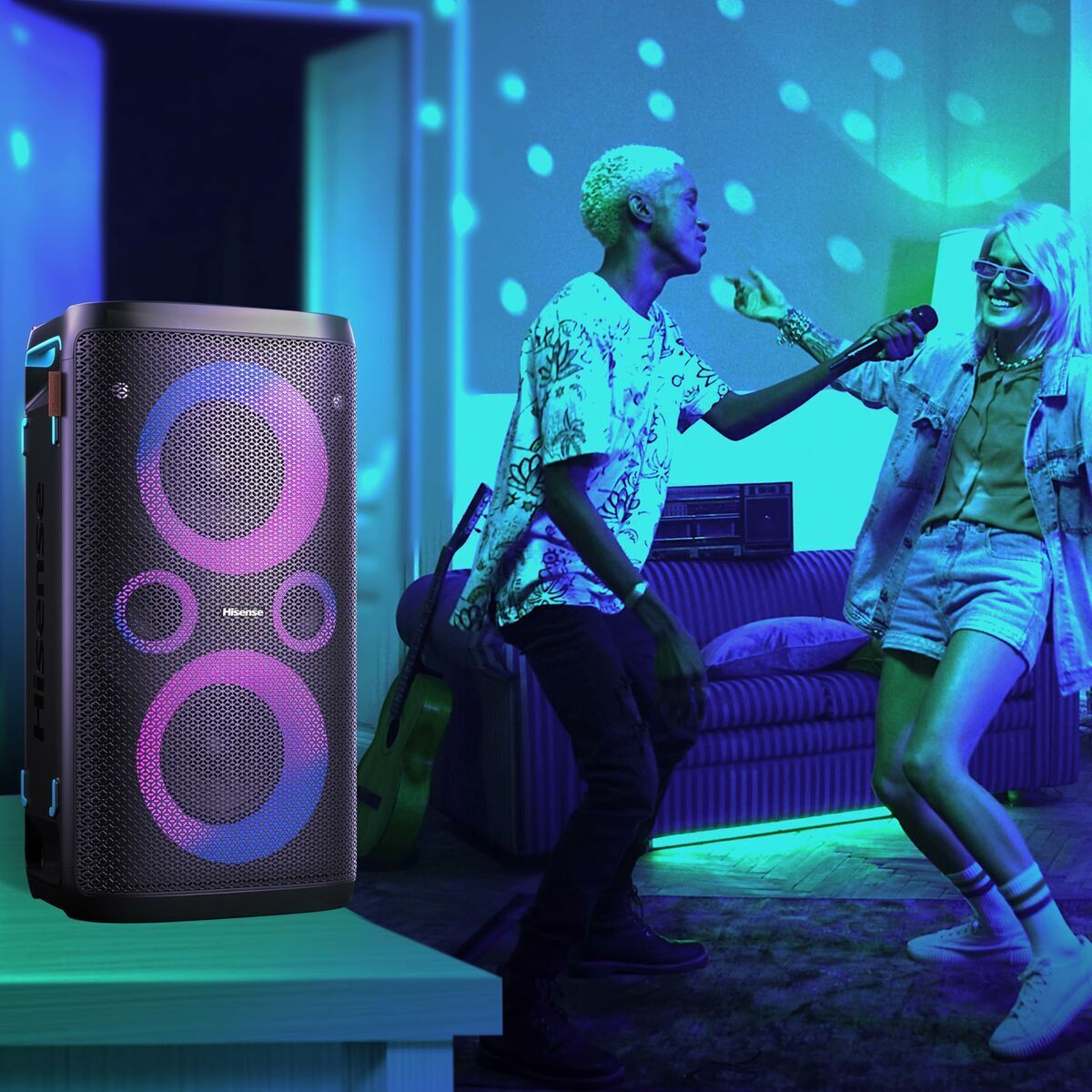 Difuzor Bluetooth Portabil Hisense PARTY STORM Negru 300 W