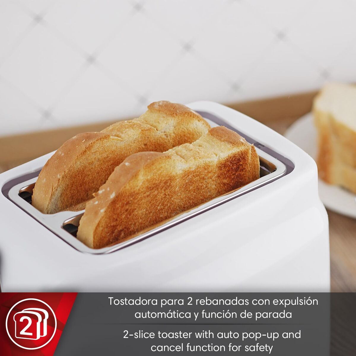 Prăjitor de Pâine Magefesa Alb 750 W