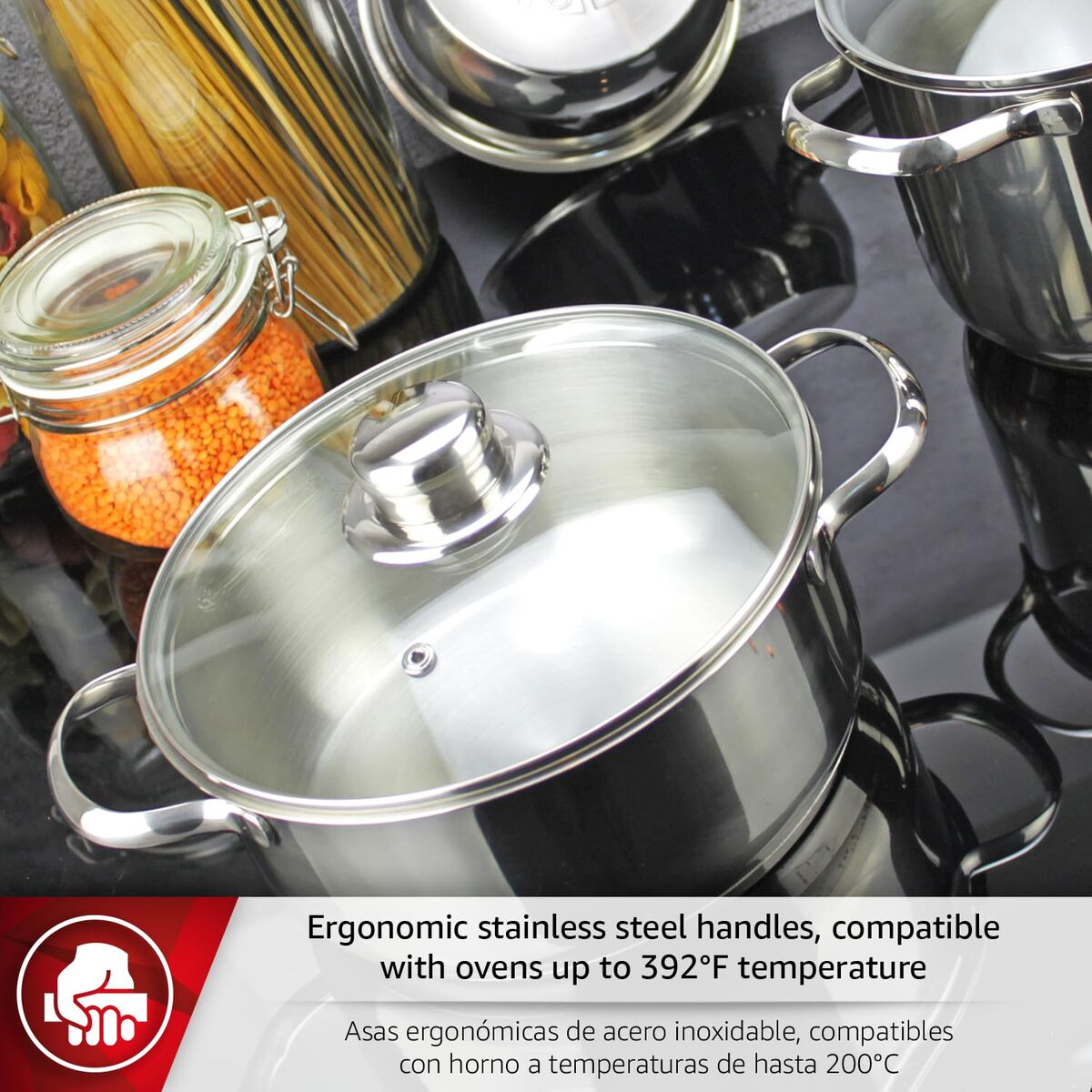 Vase de Gătit Magefesa DUX7PCS Argintiu 7 Piese