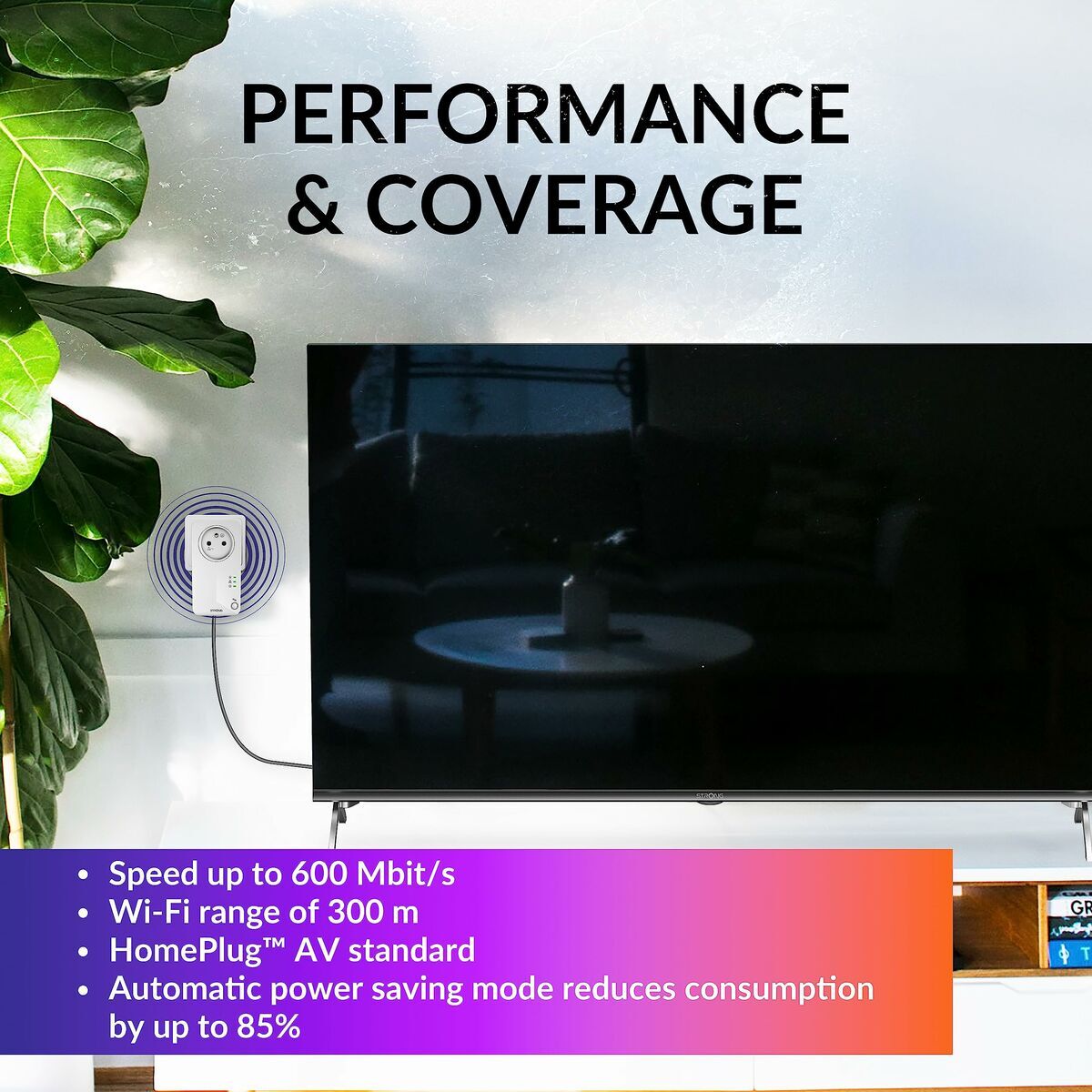 Adaptor PLC STRONG POWERLINE 600 TRIPLE PACK